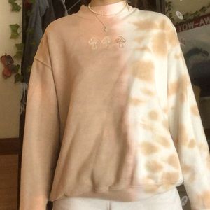 Bleached Dyed Mushroom Crewneck
